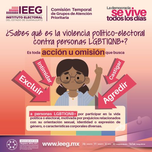 ¿Sabes qué es la violencia político-electoral contra personas LGBTIQNB+?