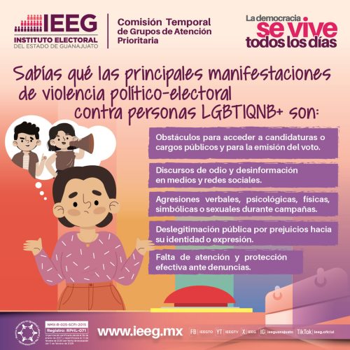 Principales manifestaciones de violencia político-electoral contra personas LGBTIQNB+